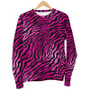 Pink Zebra Men Crewneck Sweatshirt