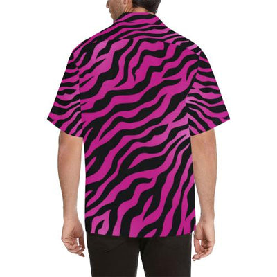 Pink Zebra Men Hawaiian Shirt