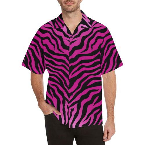 Pink Zebra Men Hawaiian Shirt