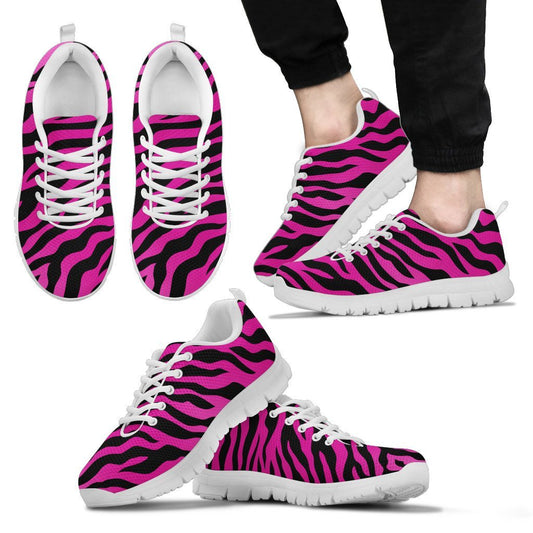 Pink Zebra Men Sneakers