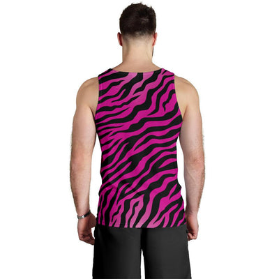 Pink Zebra Men Tank Top