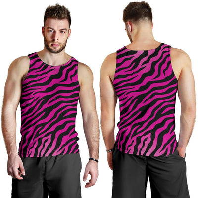 Pink Zebra Men Tank Top