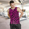 Pink Zebra Men Tank Top