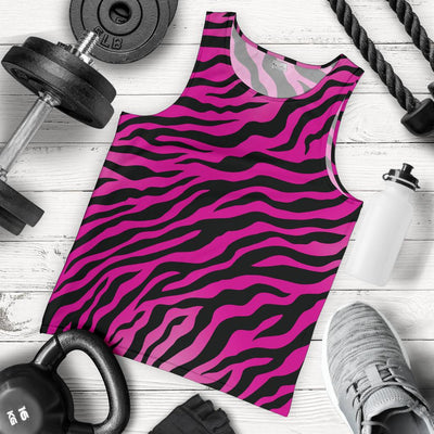 Pink Zebra Men Tank Top