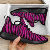 Pink Zebra Mesh Knit Sneakers Shoes