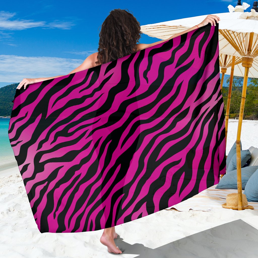 Pink Zebra Sarong Pareo Wrap