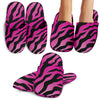 Pink Zebra Slippers