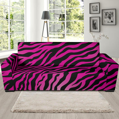 Pink Zebra Sofa Slipcover-JORJUNE.COM