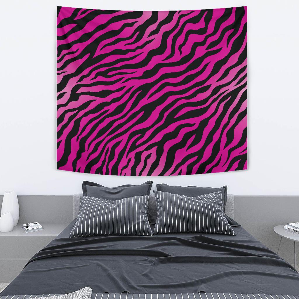 Pink Zebra Tapestry