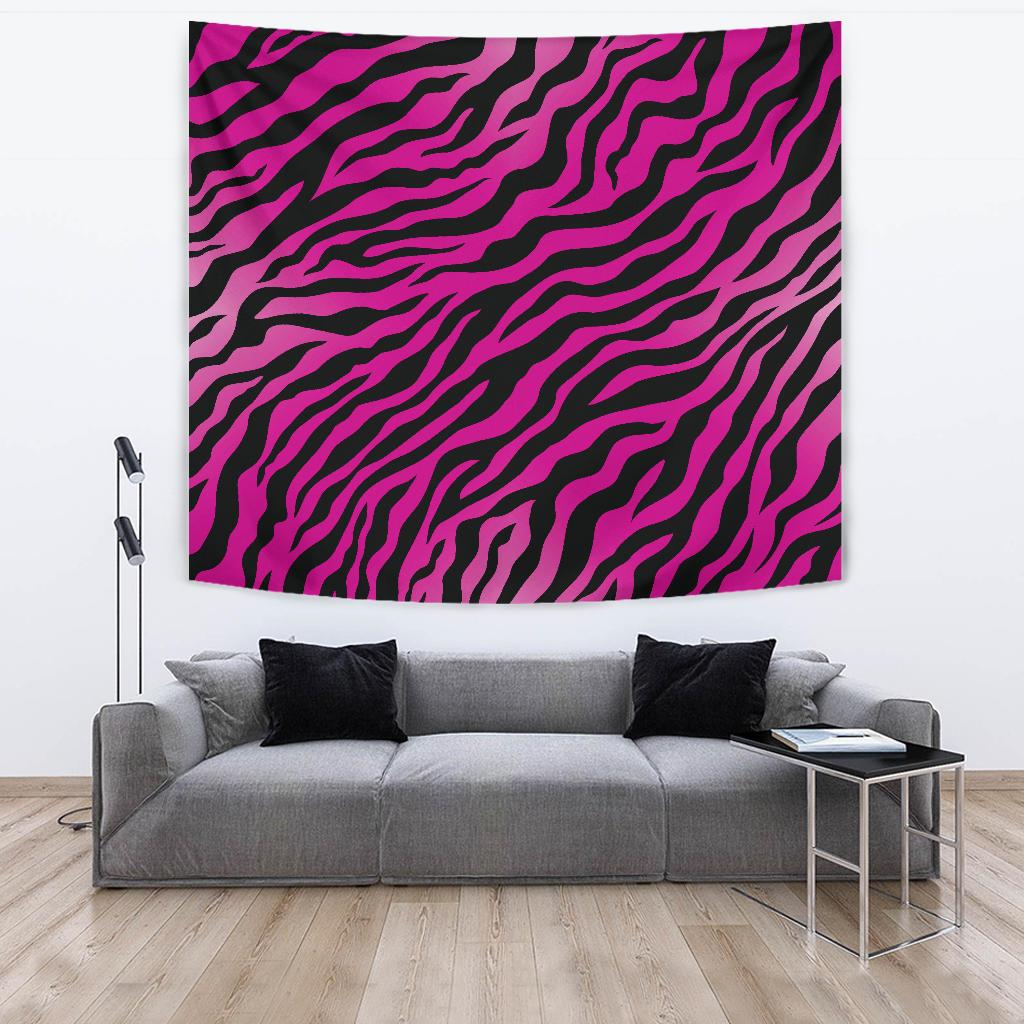 Pink Zebra Tapestry