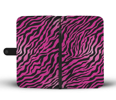 Pink Zebra Wallet Phone Case