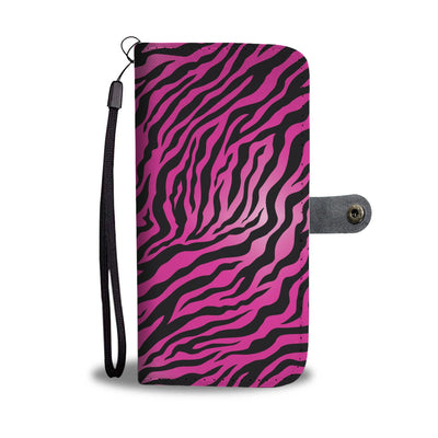 Pink Zebra Wallet Phone Case