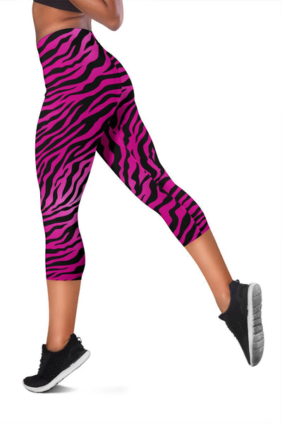 Pink Zebra Women Capris