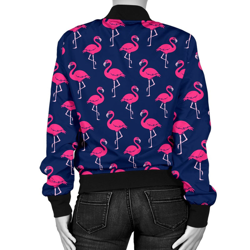 Pink Zebra Women Casual Bomber Jacket