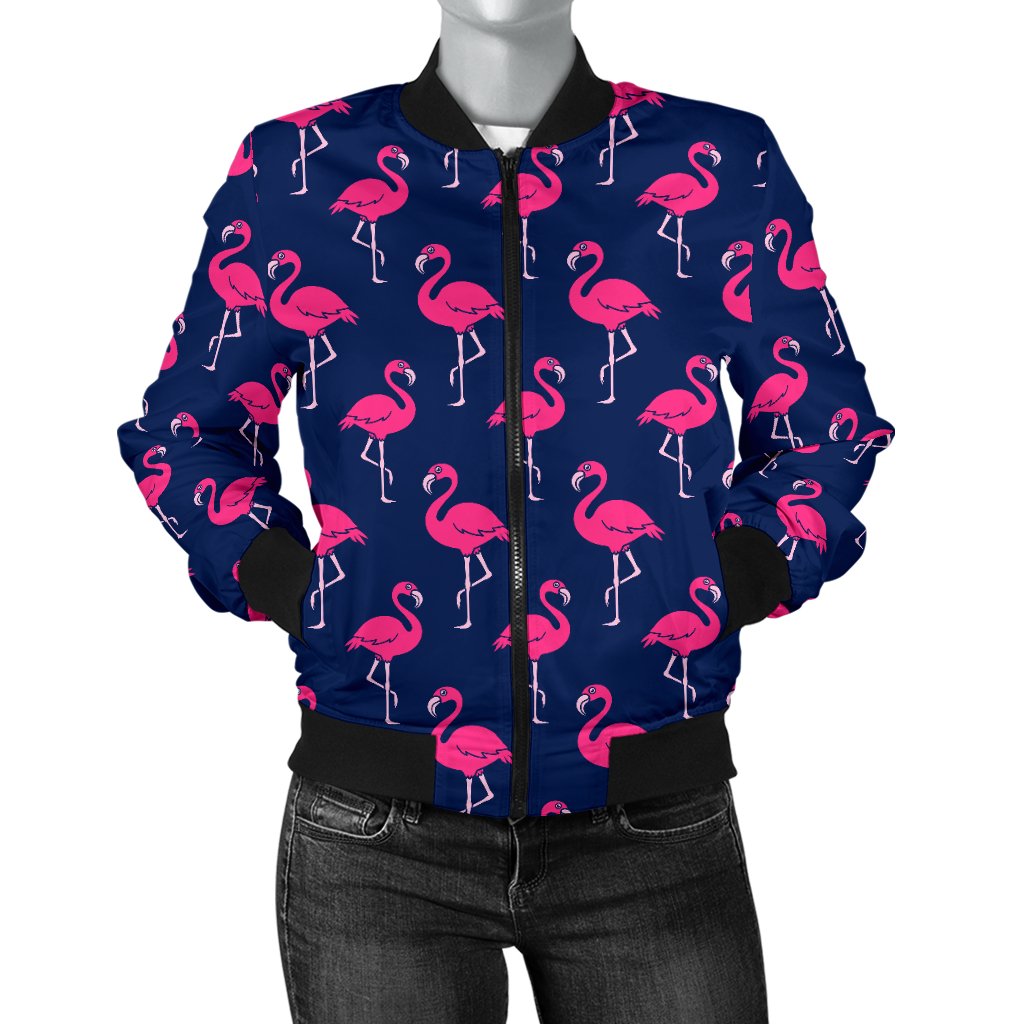 Pink Zebra Women Casual Bomber Jacket