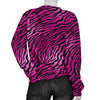 Pink Zebra Women Crewneck Sweatshirt