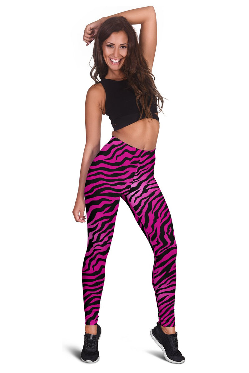 Pink Zebra Women Leggings