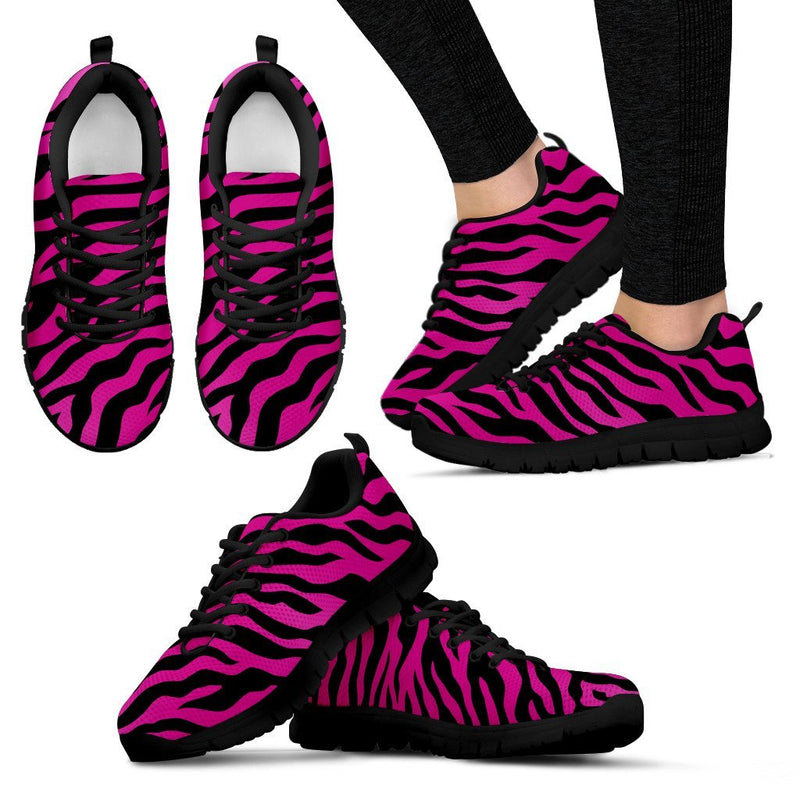 Pink Zebra Women Sneakers