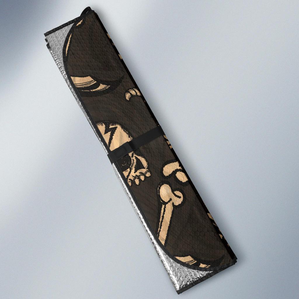 Pirate Pattern Print Design A03 Car Sun Shades-JORJUNE.COM
