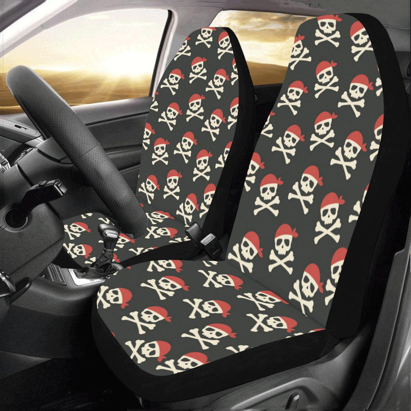 Pirate Pattern Print Design A04 Car Seat Covers (Set of 2)-JORJUNE.COM