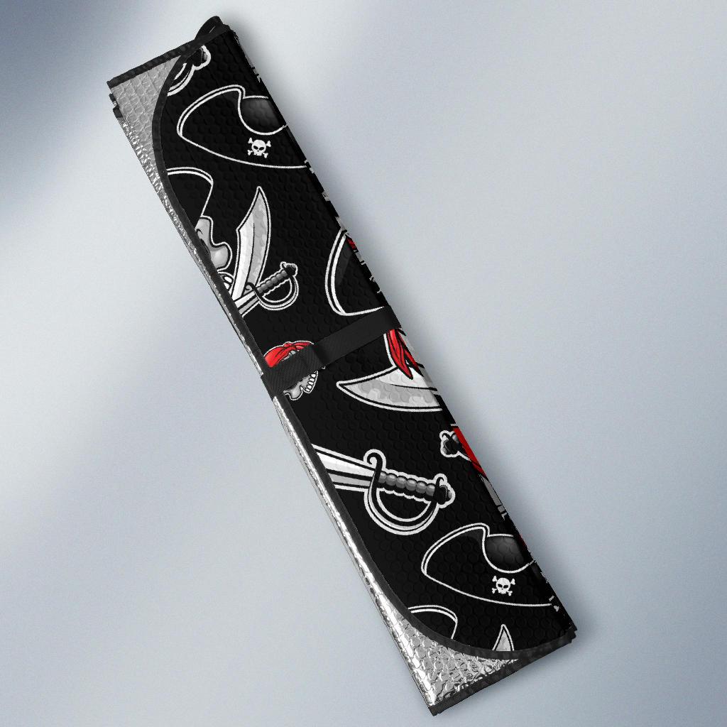 Pirate Pattern Print Design A05 Car Sun Shades-JORJUNE.COM