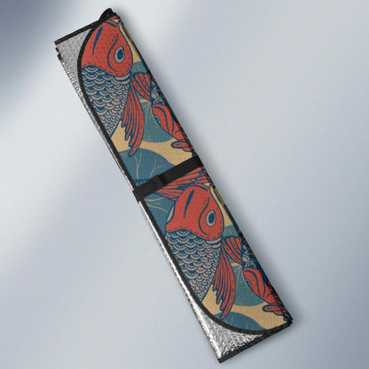 Pisces Pattern Print Design A01 Car Sun Shades-JORJUNE.COM