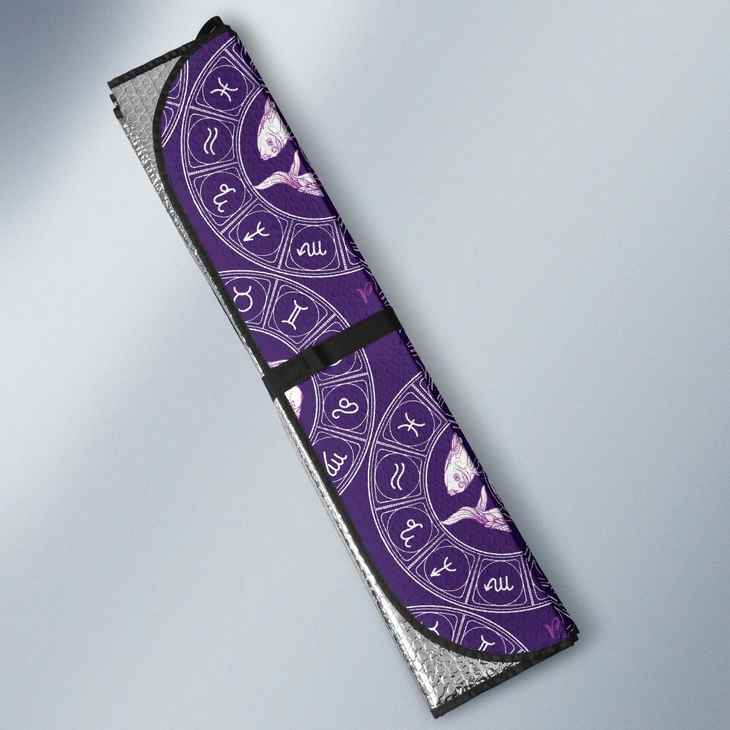 Pisces Pattern Print Design A02 Car Sun Shades-JORJUNE.COM