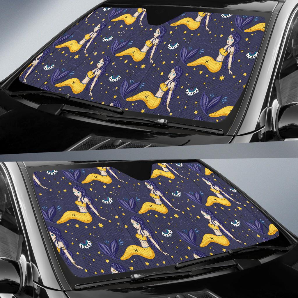 Pisces Pattern Print Design A04 Car Sun Shades-JORJUNE.COM