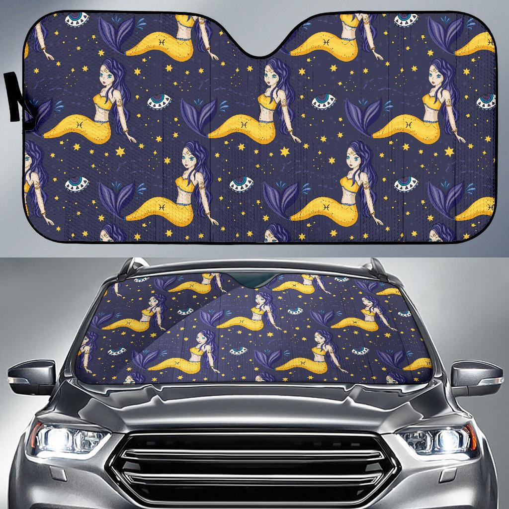 Pisces Pattern Print Design A04 Car Sun Shades-JORJUNE.COM