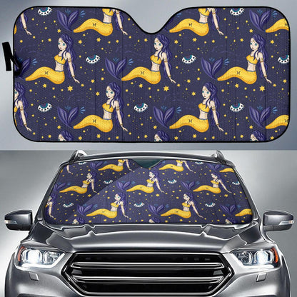 Pisces Pattern Print Design A04 Car Sun Shades-JORJUNE.COM