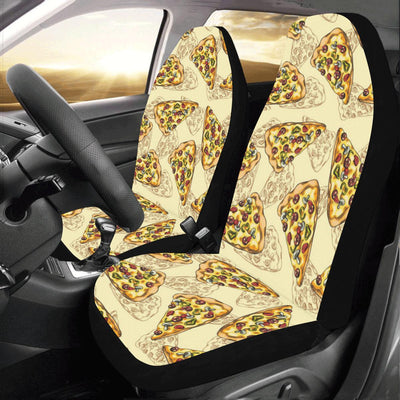 Pizza Pattern Print Design A01 Car Seat Covers (Set of 2)-JORJUNE.COM