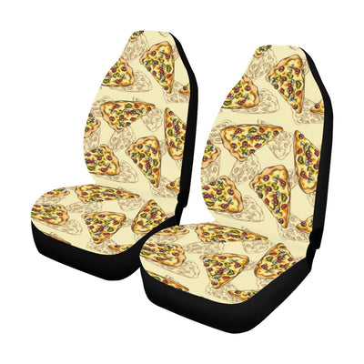 Pizza Pattern Print Design A01 Car Seat Covers (Set of 2)-JORJUNE.COM