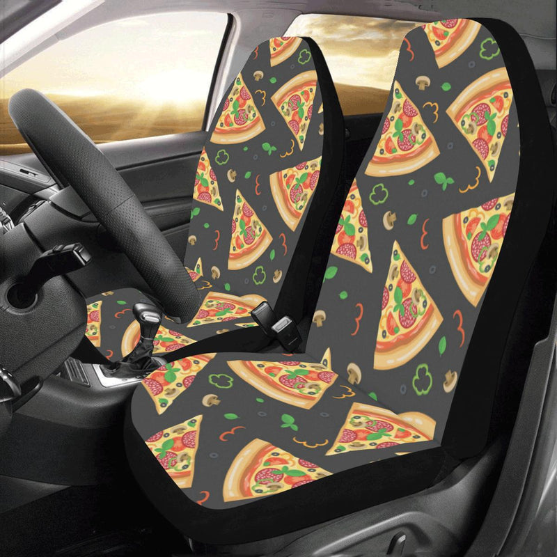 Pizza Pattern Print Design A02 Car Seat Covers (Set of 2)-JORJUNE.COM