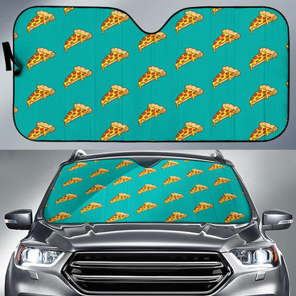 Pizza Pattern Print Design A03 Car Sun Shades-JORJUNE.COM