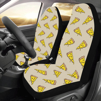 Pizza Pattern Print Design A04 Car Seat Covers (Set of 2)-JORJUNE.COM