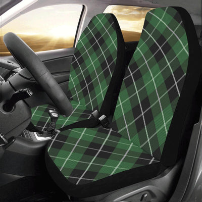 Plaid Green Pattern Print Design A05 Car Seat Covers (Set of 2)-JORJUNE.COM