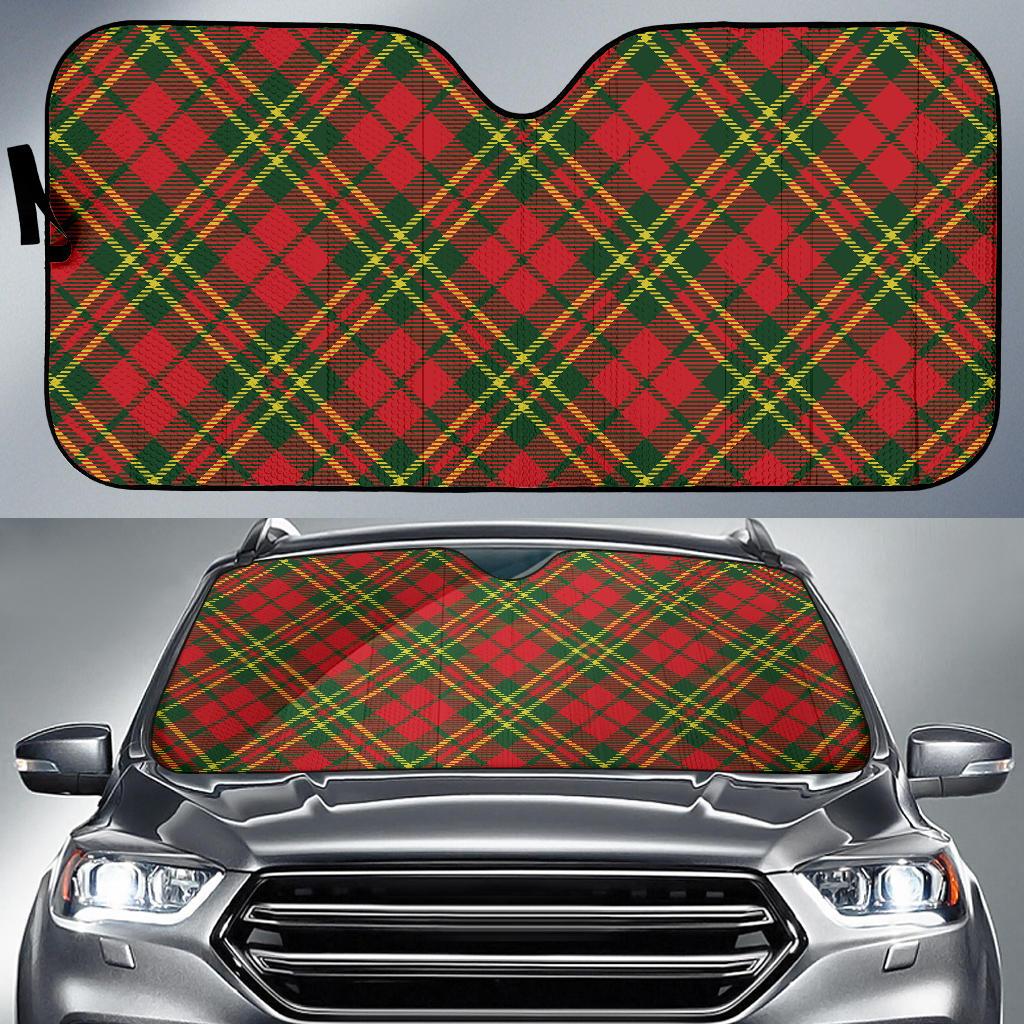 Plaid Holiday Pattern Print Design A01 Car Sun Shades-JORJUNE.COM