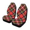 Plaid Red Pattern Print Design A03 Car Seat Covers (Set of 2)-JORJUNE.COM