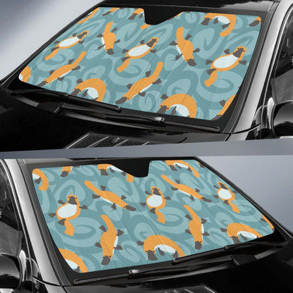 Platypus Pattern Print Design A01 Car Sun Shades-JORJUNE.COM