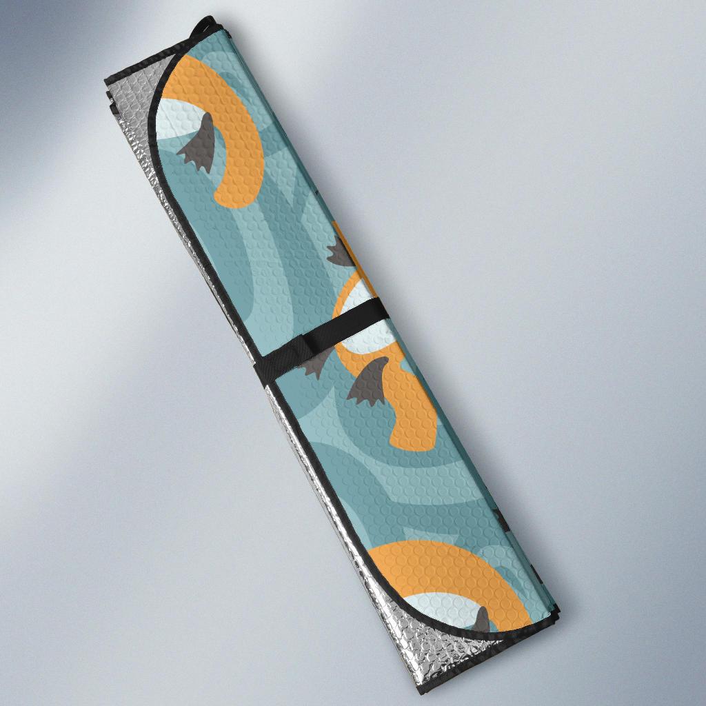 Platypus Pattern Print Design A01 Car Sun Shades-JORJUNE.COM