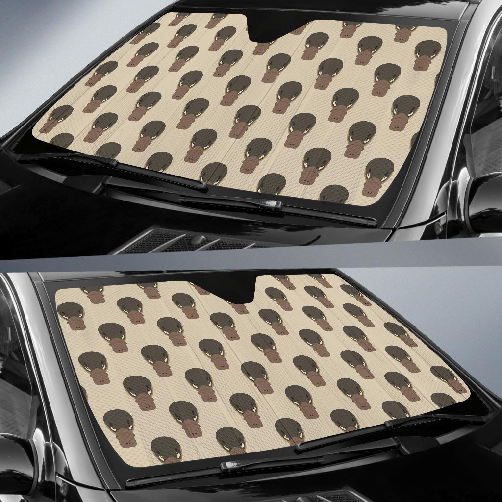 Platypus Pattern Print Design A03 Car Sun Shades-JORJUNE.COM