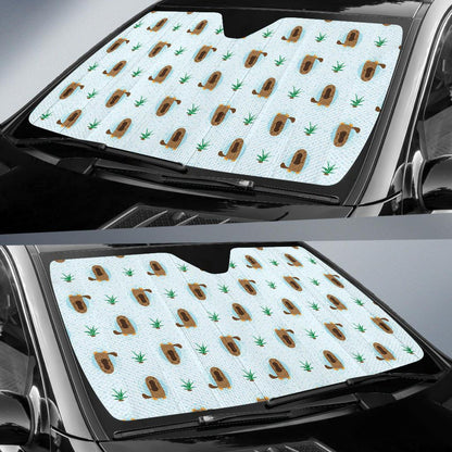 Platypus Pattern Print Design A04 Car Sun Shades-JORJUNE.COM