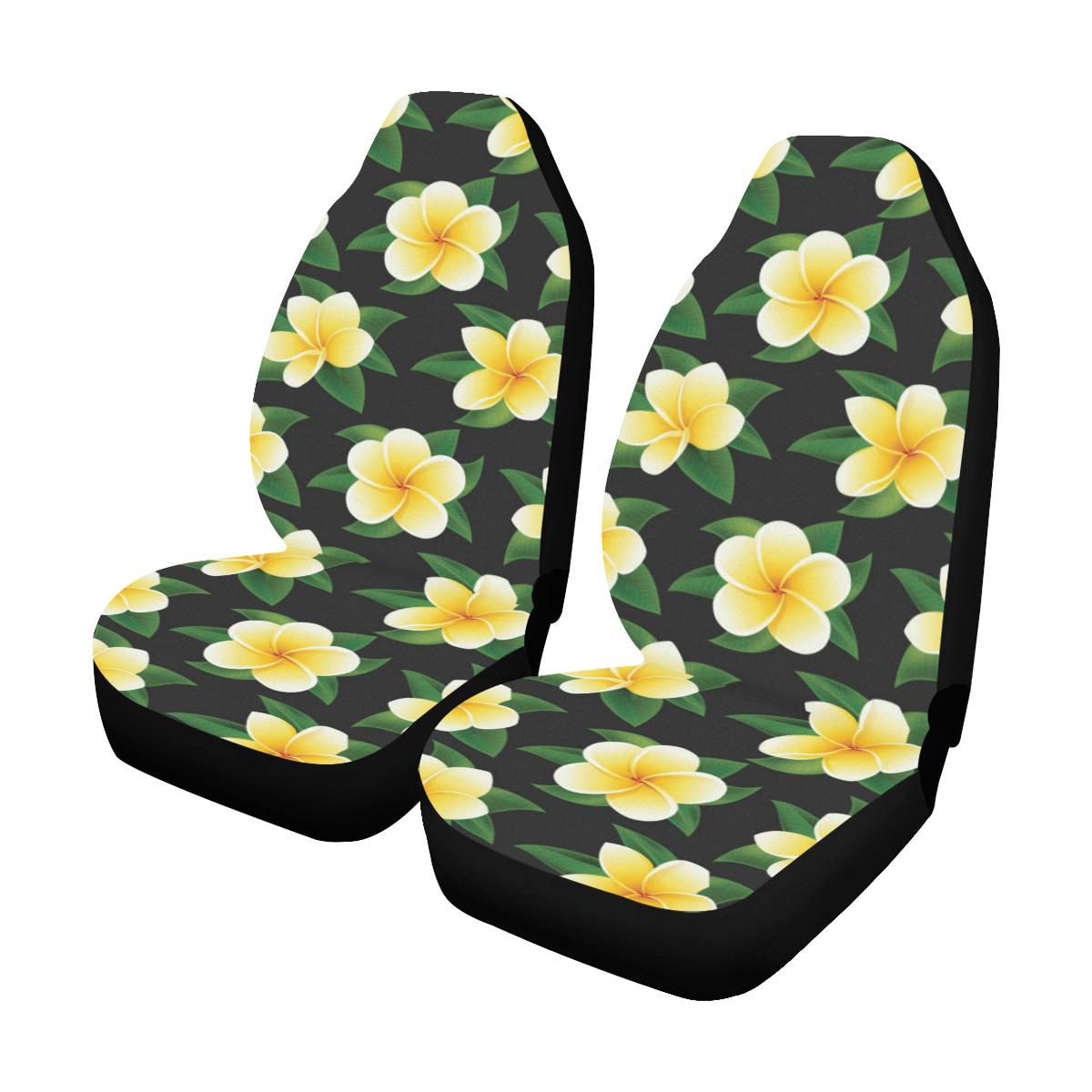 Plumeria Pattern Print Design A03 Car Seat Covers (Set of 2)-JORJUNE.COM
