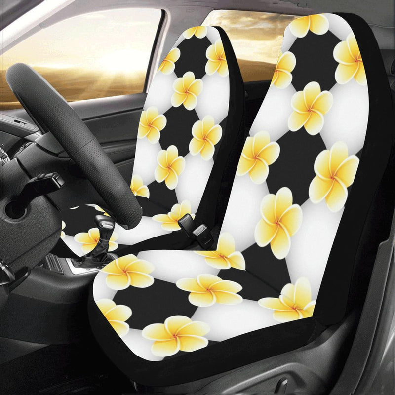 Plumeria Pattern Print Design A04 Car Seat Covers (Set of 2)-JORJUNE.COM