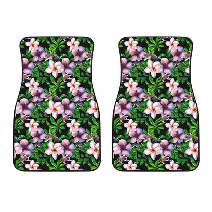 Plumeria Pattern Print Design PM01 Car Floor Mats-JORJUNE.COM