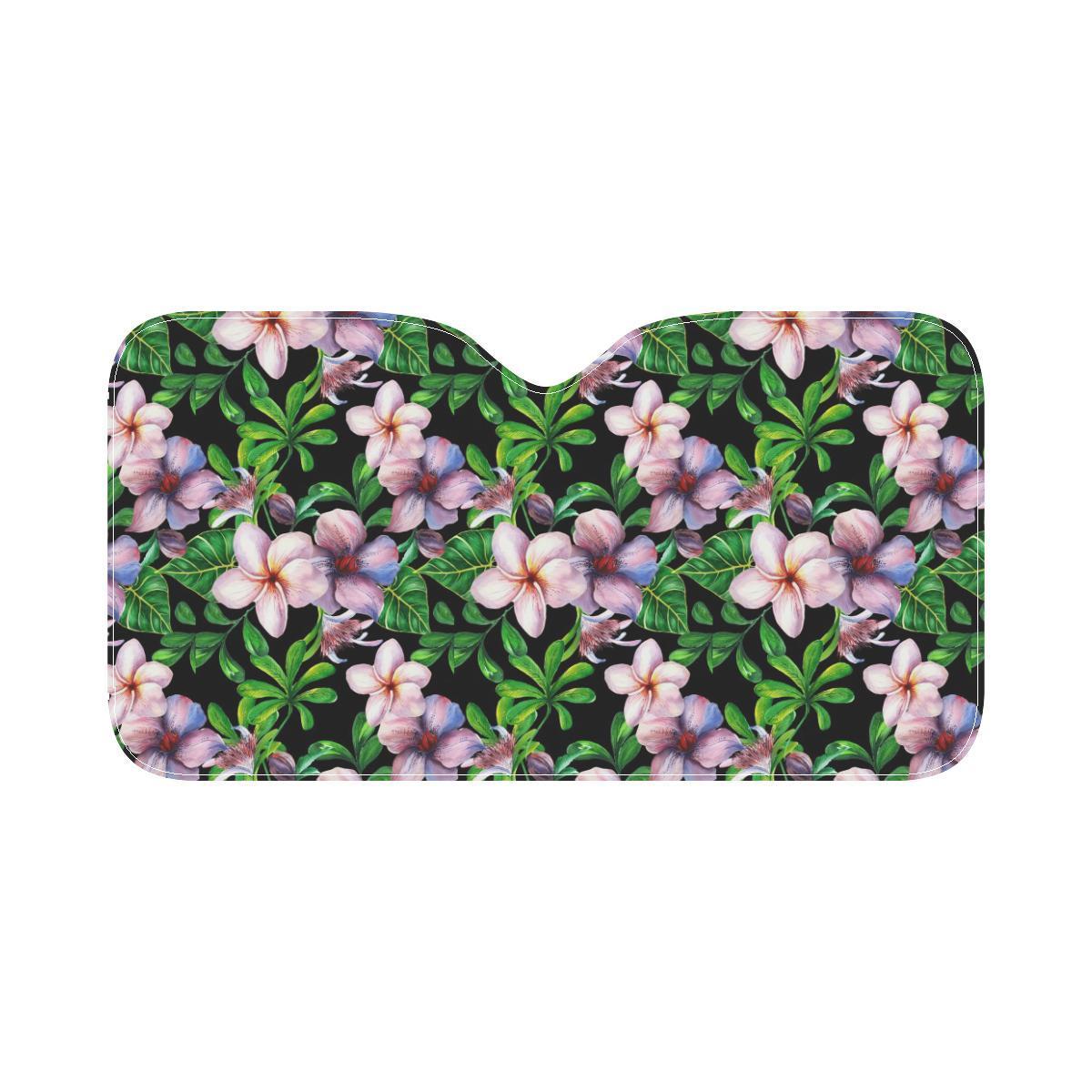 Plumeria Pattern Print Design PM01 Car Sun Shade-JorJune
