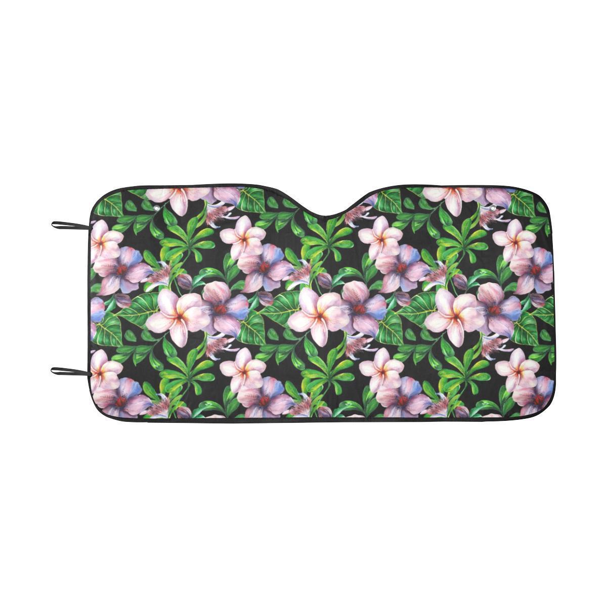 Plumeria Pattern Print Design PM01 Car Sun Shade-JorJune