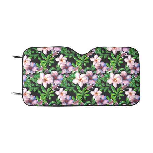 Plumeria Pattern Print Design PM01 Car Sun Shade-JorJune