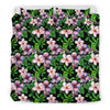 Plumeria Pattern Print Design PM01 Duvet Cover Bedding Set-JORJUNE.COM