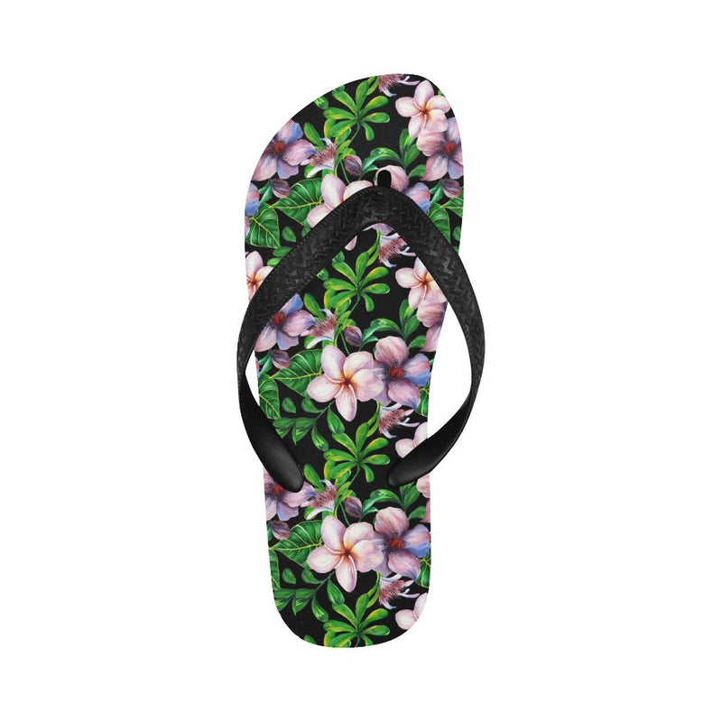 Plumeria Pattern Print Design PM01 Flip Flops-JorJune